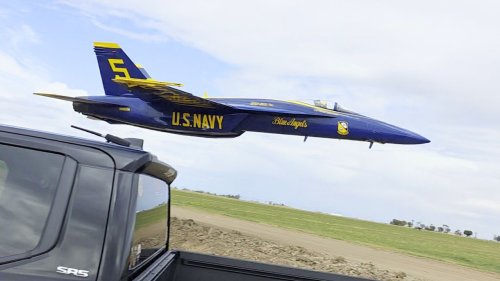 Hair-raising scenes show fighter jets passing feet above onlookers