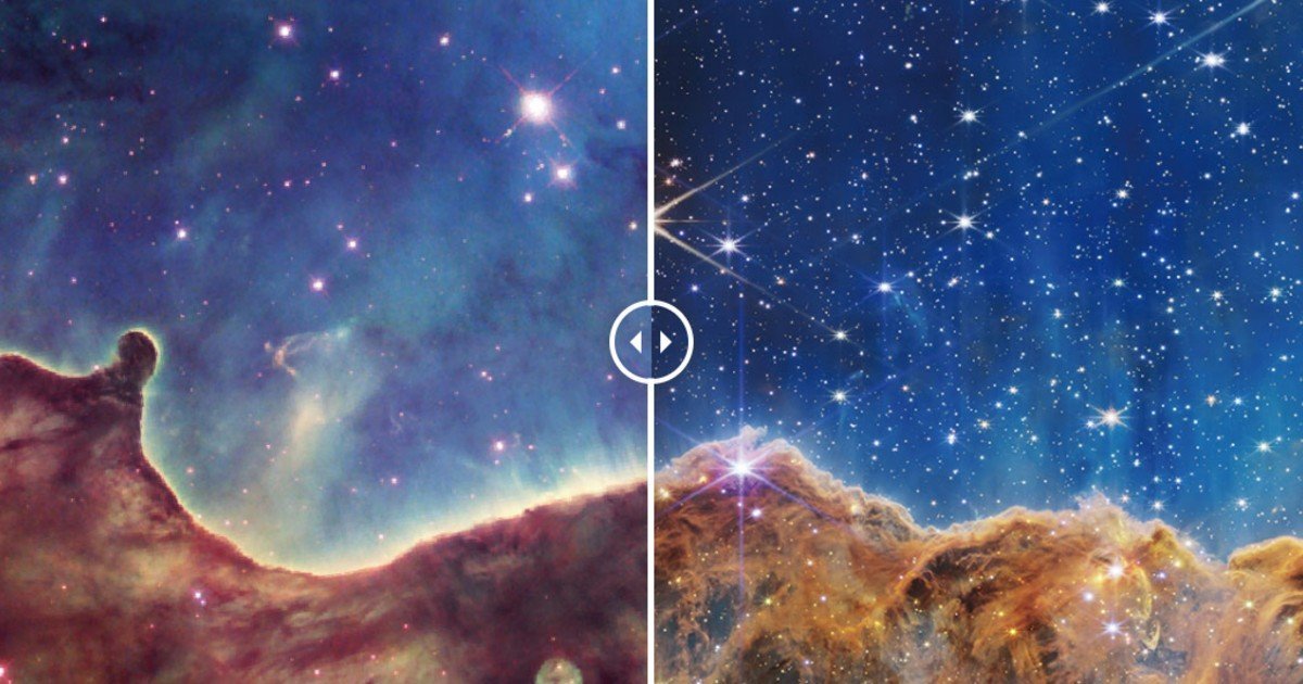 How do the Webb telescope pictures compare to Hubble’s?