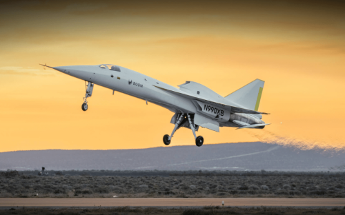 Supersonic aircraft completes landmark U.S. flight marking milestone