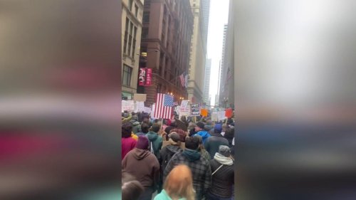 US: Anti Trump Protests Held In Chicago With Strong Messages