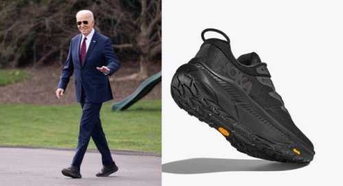 Joe Biden’s Sneaker Style: Viral Hoka Transport Shoes, Skechers Slip-Ins & More