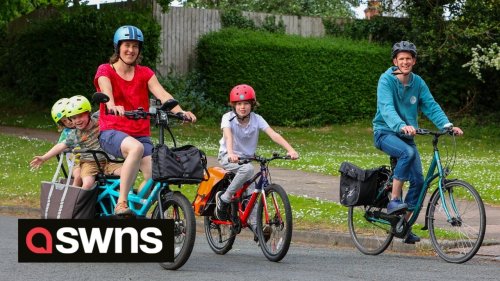 Super-saving parents save £3,500 ditching their car and travelling by bus or bike