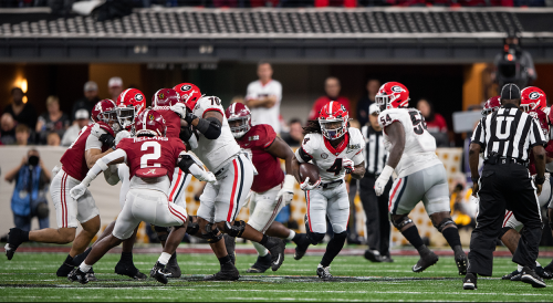 The internet is freaking out about the size of Georgia's new running back