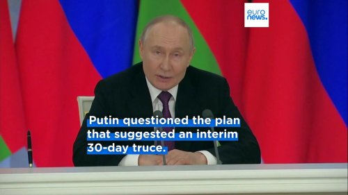 Russia strikes Ukraine overnight as Putin questions Ukraine ceasefire