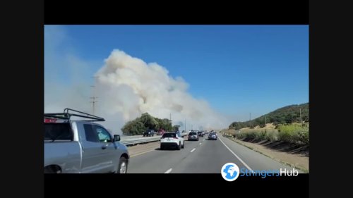 US: Redwood Fire Shuts Down Highway 101 In California 2