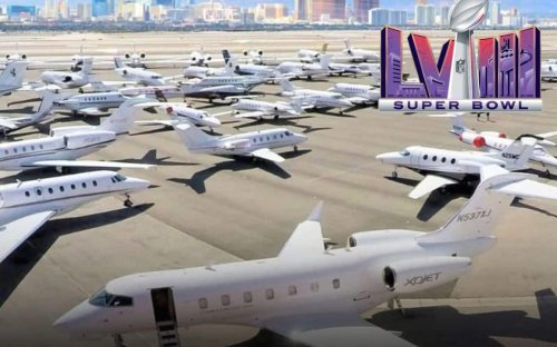 Super Bowl LVIII had Las Vegas airports busier than ever with private jets