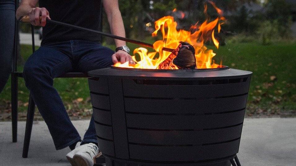 Stainless low smoke fire pit
