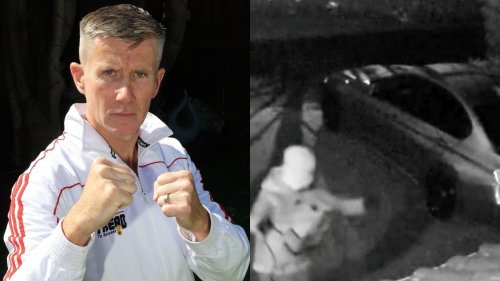 Karate world champion tackles hapless 'wannabe thieves' outside his home