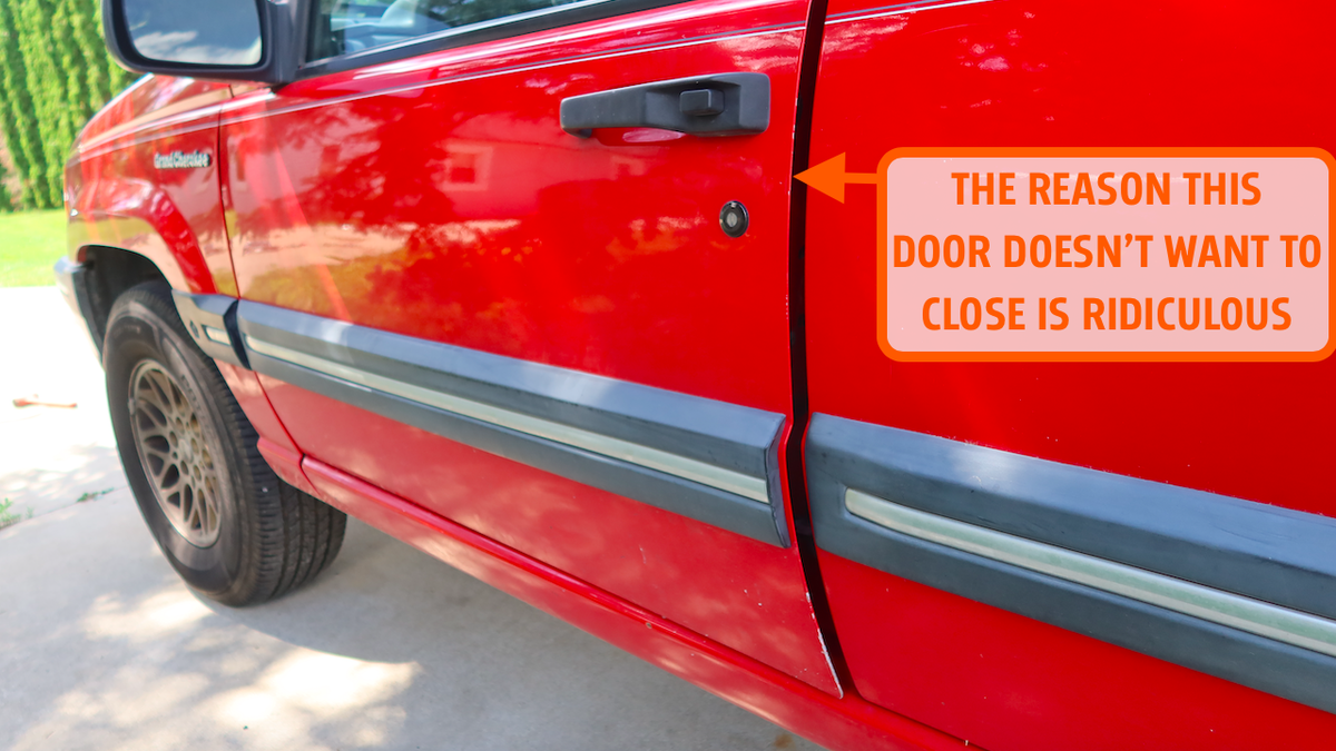 The Absurd Reason Why This Jeep's Door Won't Close