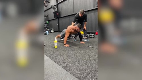 A mechanic has smashed the world record for most push-ups in an hour - completing a staggering 3,183