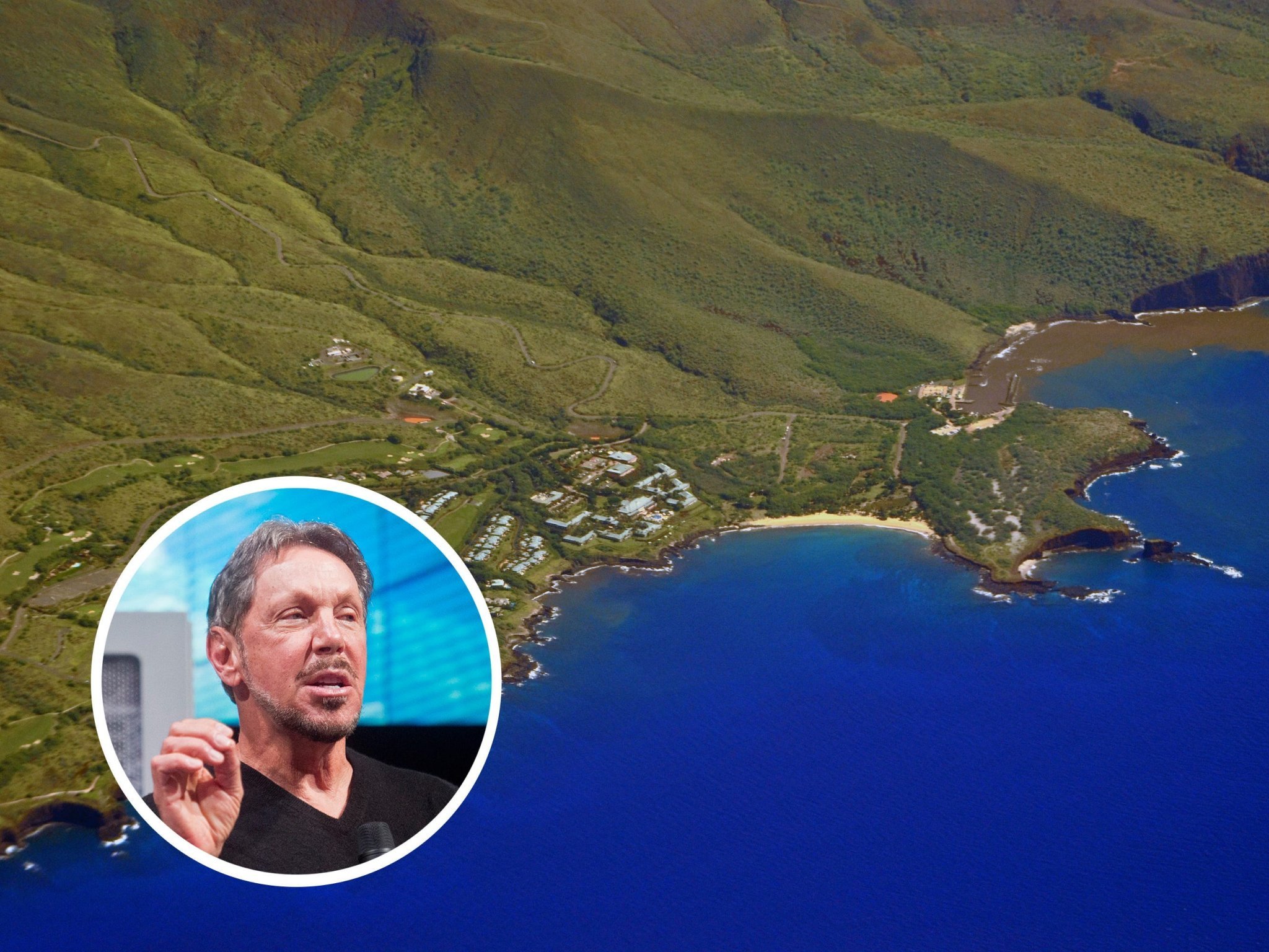 Oracle billionaire Larry Ellison now lives on Lana'i, the Hawaiian island he mostly owns. Here's how he's working to turn the island into a wellness utopia and '100% green community.'