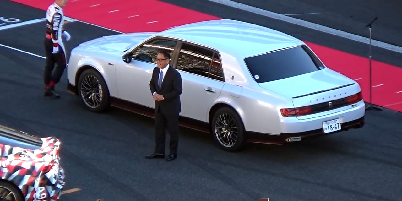 Nobody has a better company car than Toyota's president