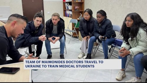 Team of Maimonides doctors return from Ukraine medical aid trip