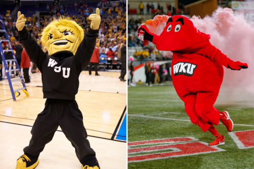 How are these bizarre college mascots even on the sidelines?