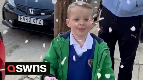 UK boy rejoices in the beauty of spring with his own special version of 'O Christmas Tree'