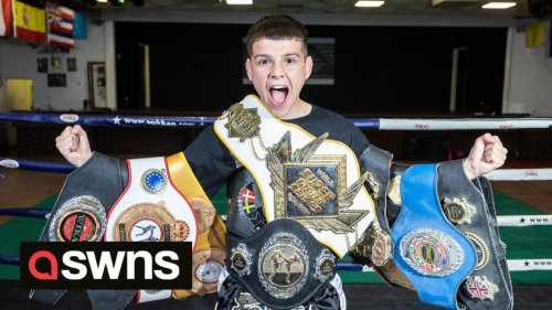 14-year-old world champion kickboxer dubbed the “mini-Connor McGregor” is ready to take on opponents