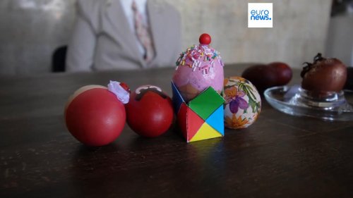 Folk dancing and dyed eggs as Bulgaria's Ruse celebrates Easter