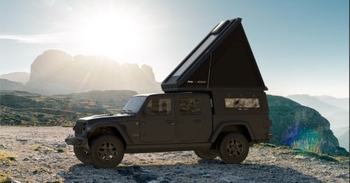 Jeep stamps its name on slick, modular pickup camper shell system