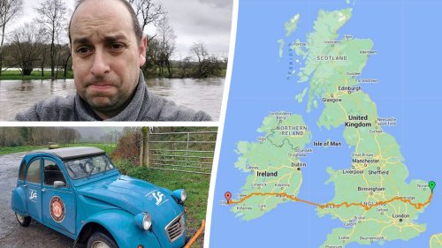 Man drives battered Citroen 2CV to Ireland using B-roads and a compass