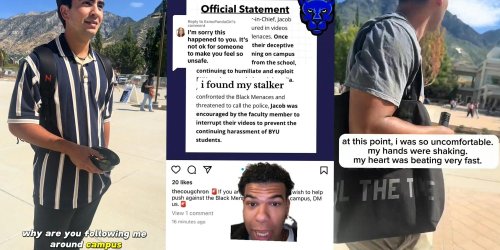 BYU student is criticizing the university for being followed around on campus