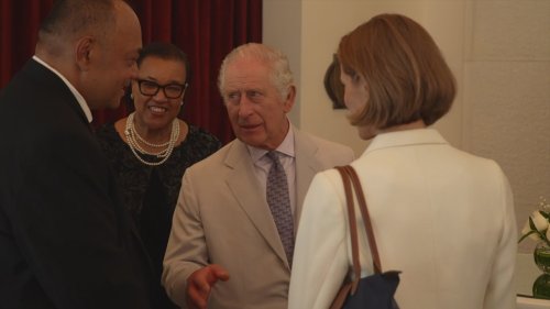 King meets female climate leaders