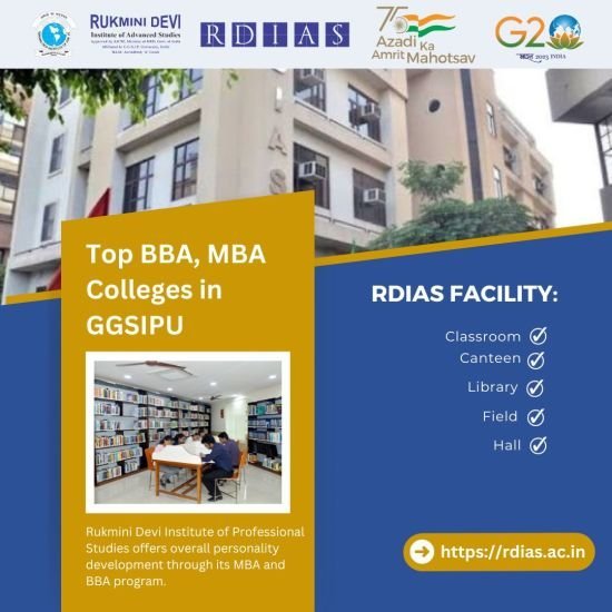 Get Placement with Top BBA & MBA colleges in GGSIPU - RDIAS cover image