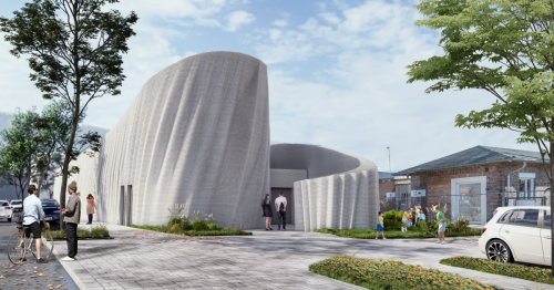 Video: Europe's biggest 3D-printed building rises in just 140 hours