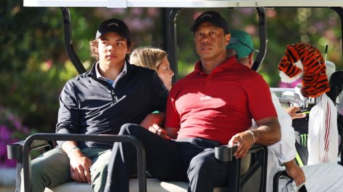 Tiger Woods' son visits Augusta on short notice to help his dad Tiger