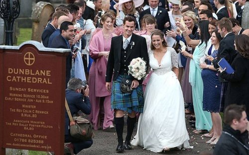 Andy Murray and Kim Sears marry in Dunblane Cathedral, in pictures