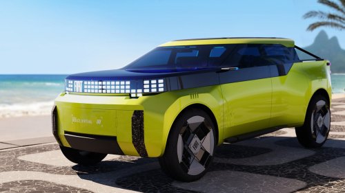 Fiat's Tiny Electric Pickup Concept Is Just Weird Enough To Work