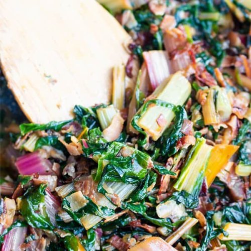 Did you know that Chard and Bacon make for a super meal combo?