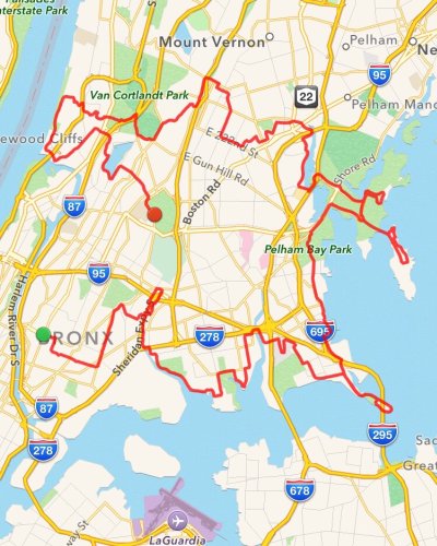 Tour de Bronx 40, with 5 extra bonus miles