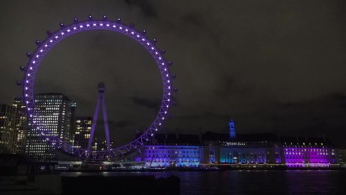 London landmarks lit up to mark Holocaust Memorial Day
