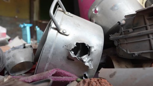 Damage and destruction along the India-Pakistan border
