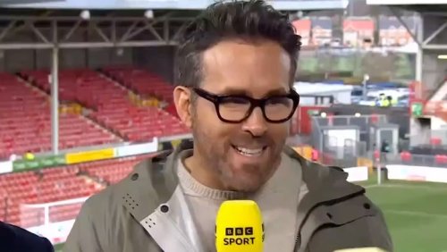 Ryan Reynolds learns meaning of 'squeaky bum time' ahead of Wrexham v Sheffield clash