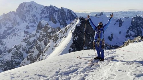 Mountaineer completes world first in breathtaking Alpine climb