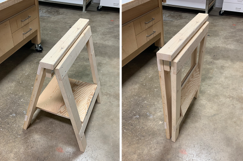 Everything You Need to Build a Set of Folding Sawhorses Yourself