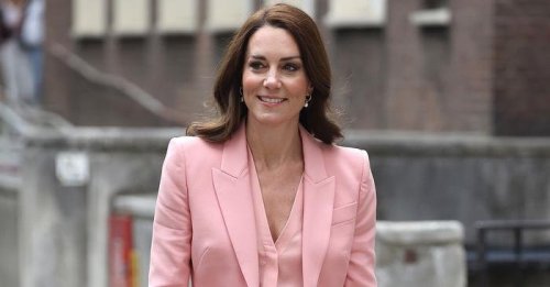 A Pink Power Suit and '90s Shoes—Kate's Latest Look Is Giving Big Barbie Energy
