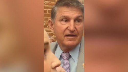 Climate activists shut down Joe Manchin keynote address in protest against Mountain Valley Pipeline