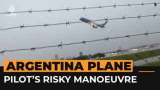 Argentinian pilots criticised for ‘showing off’ new plane
