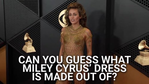 We Just Realized Miley Cyrus’ Wild Grammys Dress Was Made Of 14,000 Safety Pins And Now I’m Even More Shook