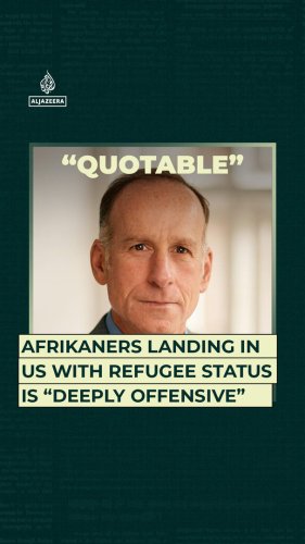 Afrikaners landing in US with refugee status is “deeply offensive”