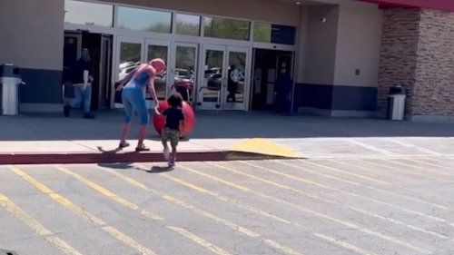 Mom Of the Year! Amazing Mother Surprises Son By Dressing Up as Spiderman