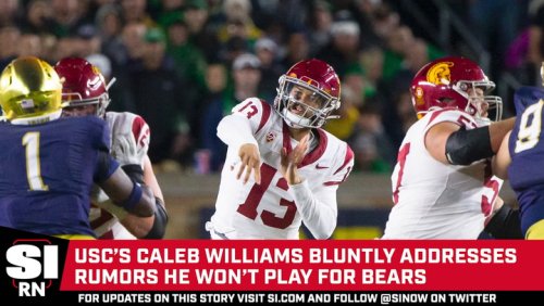 USC’s Caleb Williams Bluntly Addresses Rumors He Won’t Play for Bears
