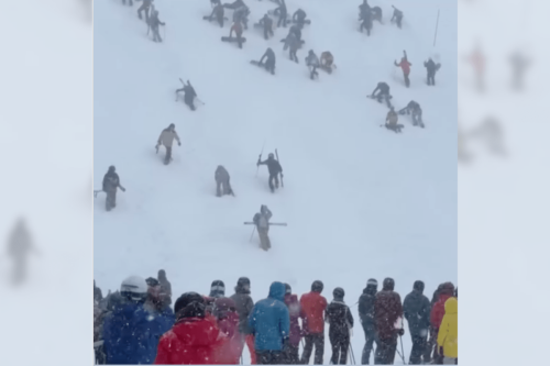 The lift line was too long — you'll never guess what skiers did next 