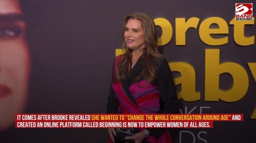 Brooke Shields felt "proud" to pose in underwear for a fashion shoot at the age of 58