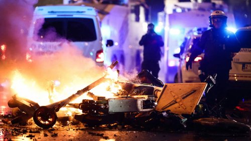 Riot police deployed in Brussels after clashes erupt following Belgium’s WC loss to Morocco