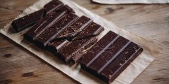 Discover eating chocolate