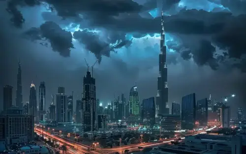 Amazing footage shows Dubai’s artificial rain used to balance high temperatures