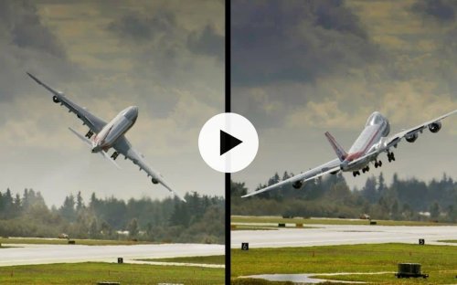 Boeing 747 ‘says goodbye’ during takeoff as pilot performs ‘wing wave'